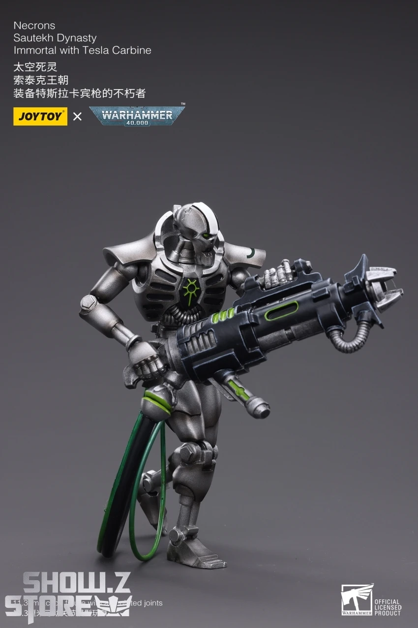 JoyToy Source 1/18 Warhammer 40K Necrons Sautekh Dynasty Immortal With Tesla Carbine 9 JoyToy Source 1/18 Warhammer 40K Necrons Sautekh Dynasty Immortal With Tesla Carbine - Image 7