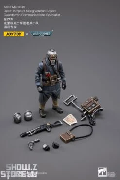 JoyToy Source 1/18 Warhammer 40K Death Korps Of Krieg Veteran Squad Guardsman Communications Specialist -Toy Sales Store 2507f23fa7
