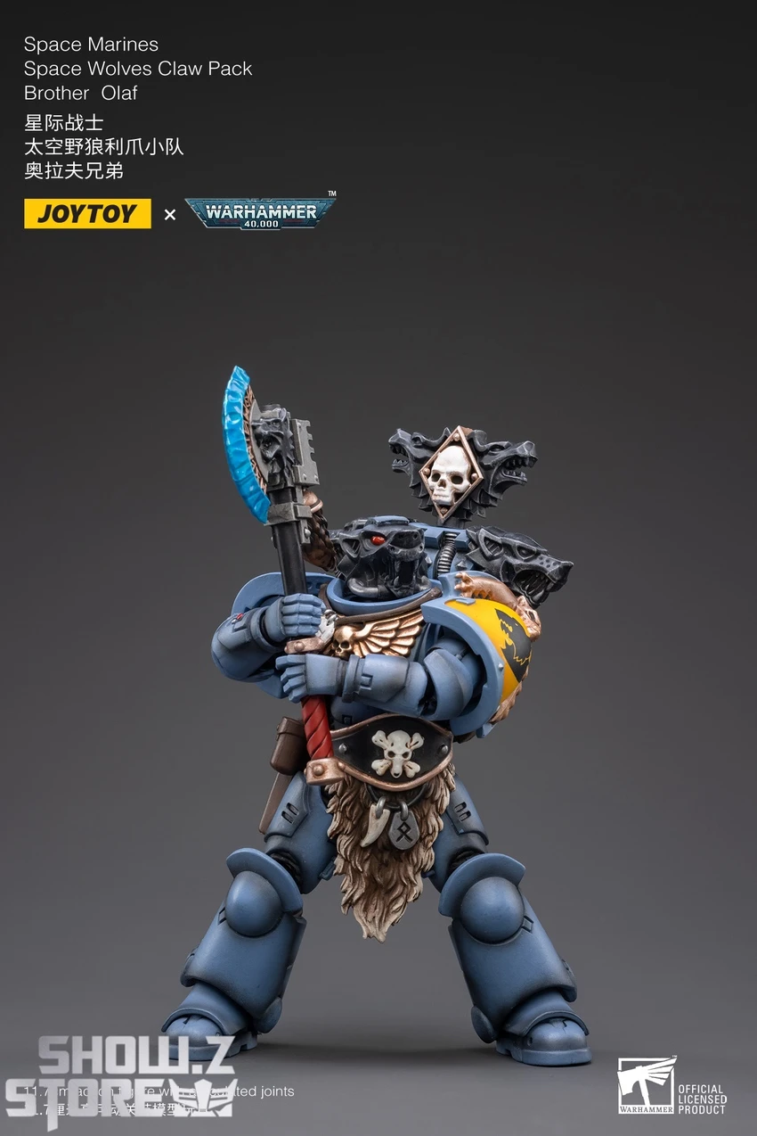 JoyToy Source 1/18 Warhammer 40K Space Wolves Claw Pack Brother Olaf 8 JoyToy Source 1/18 Warhammer 40K Space Wolves Claw Pack Brother Olaf - Image 6