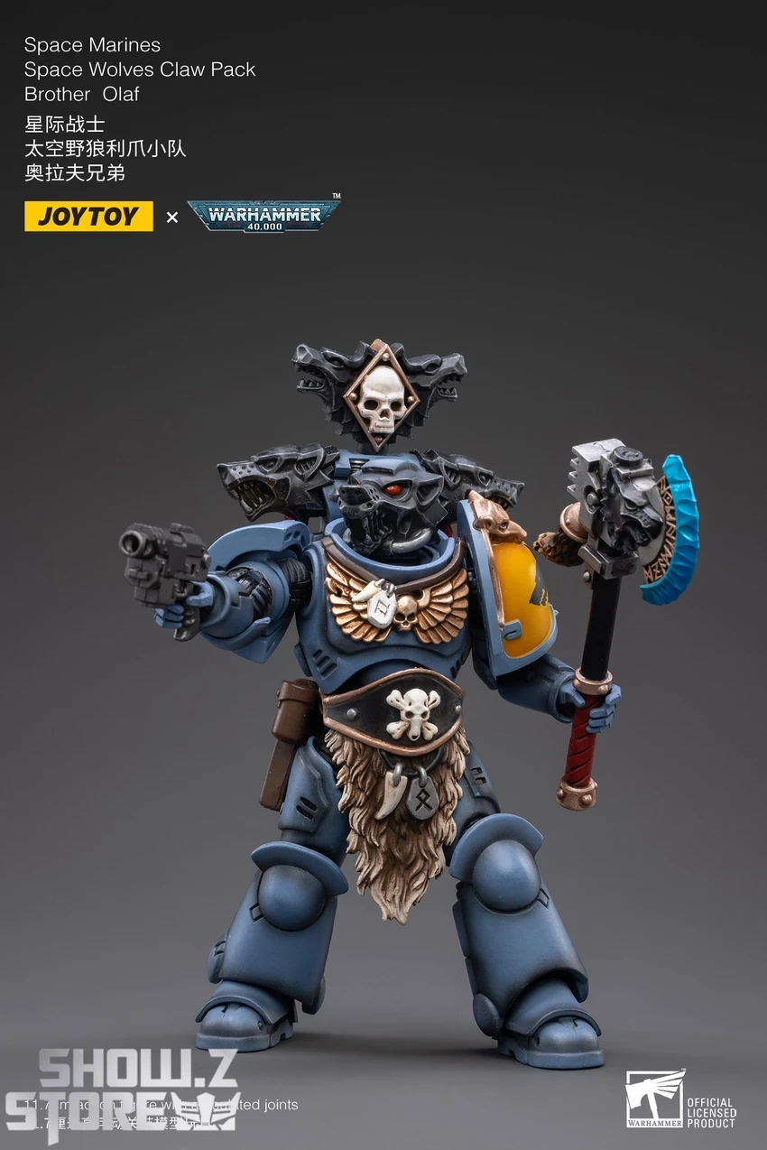 JoyToy Source 1/18 Warhammer 40K Space Wolves Claw Pack Brother Olaf 5 JoyToy Source 1/18 Warhammer 40K Space Wolves Claw Pack Brother Olaf - Image 3