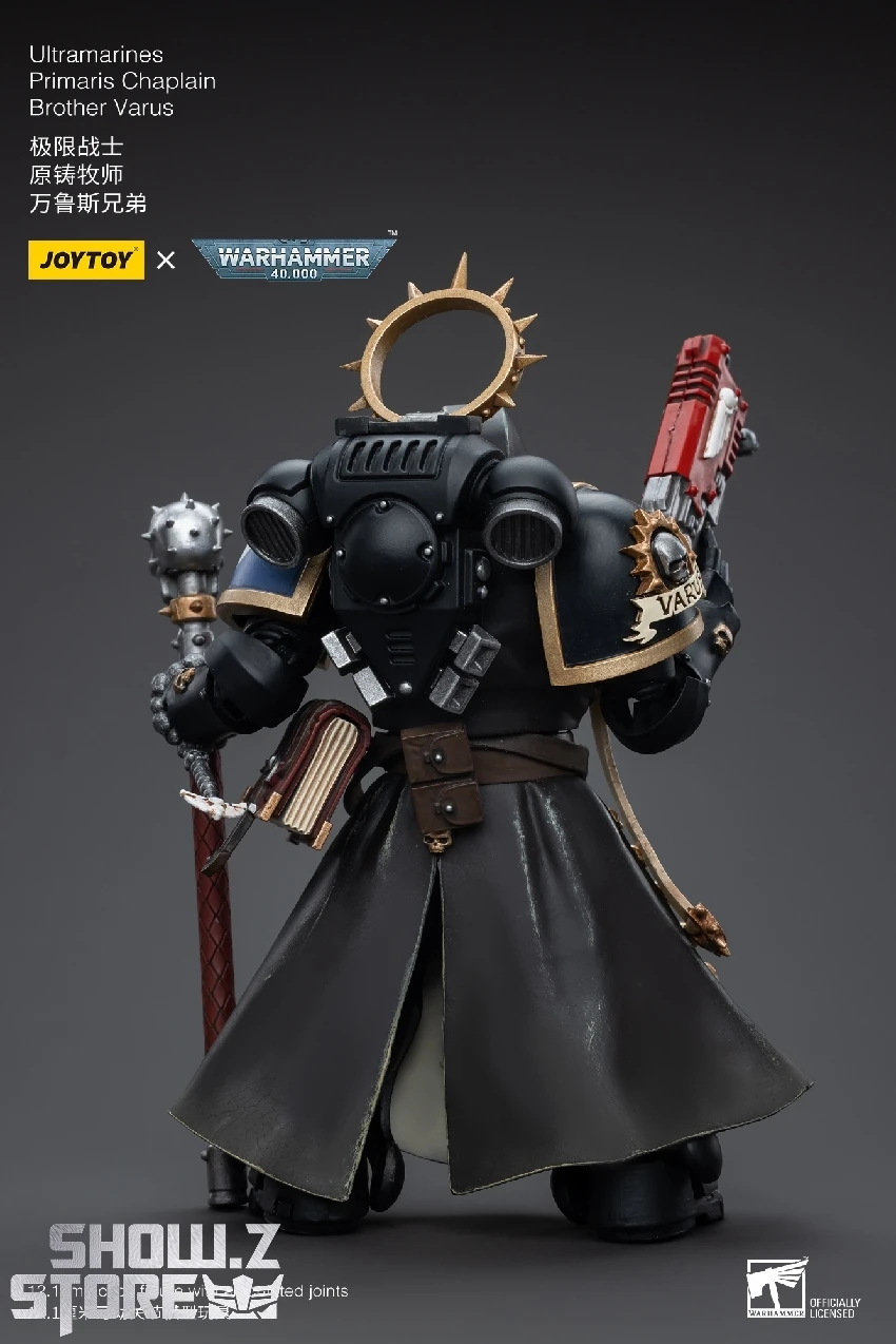 JoyToy Source 1/18 Warhammer 40K Ultramarines Primaris Chaplain Brother Varu 6 JoyToy Source 1/18 Warhammer 40K Ultramarines Primaris Chaplain Brother Varu - Image 4
