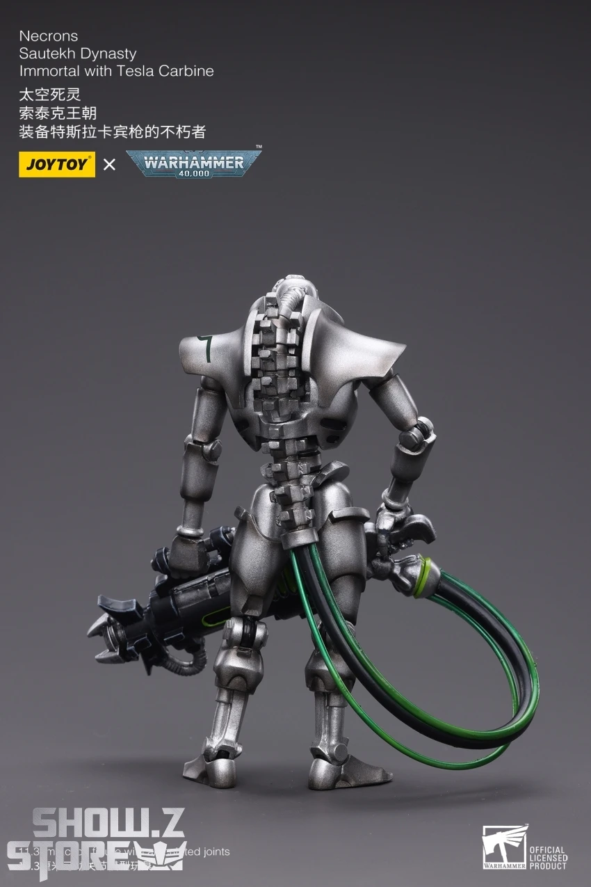 JoyToy Source 1/18 Warhammer 40K Necrons Sautekh Dynasty Immortal With Tesla Carbine 5 JoyToy Source 1/18 Warhammer 40K Necrons Sautekh Dynasty Immortal With Tesla Carbine - Image 3