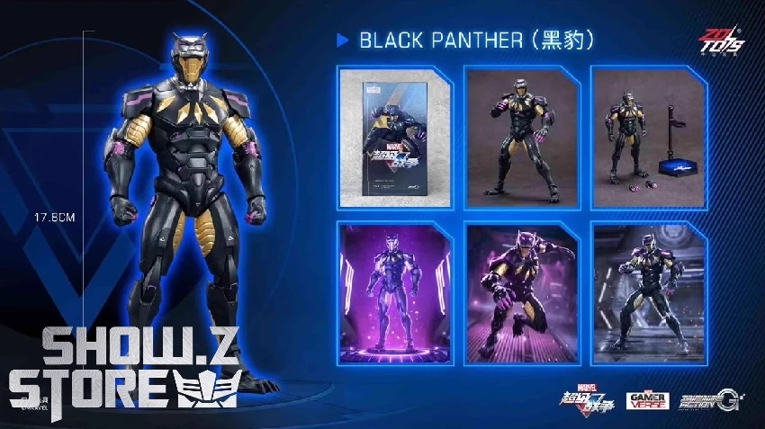 ZT Toys Marvel Super War 1/10 1917-01 Black Panther 4 ZT Toys Marvel Super War 1/10 1917-01 Black Panther - Image 2