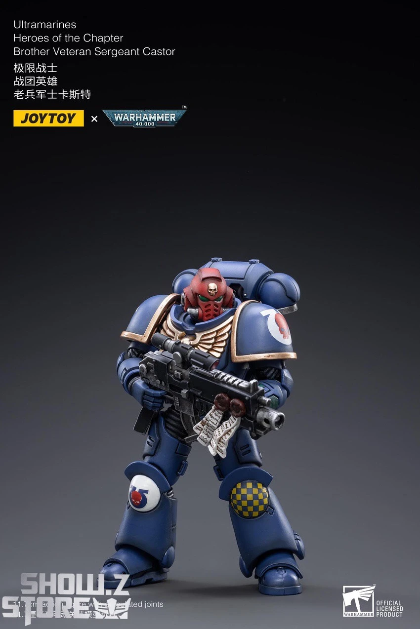 JoyToy Source 1/18 Warhammer 40K Ultramarines Heroes Of The Chapter Brother Veteran Sergeant Castor 7 JoyToy Source 1/18 Warhammer 40K Ultramarines Heroes Of The Chapter Brother Veteran Sergeant Castor - Image 5