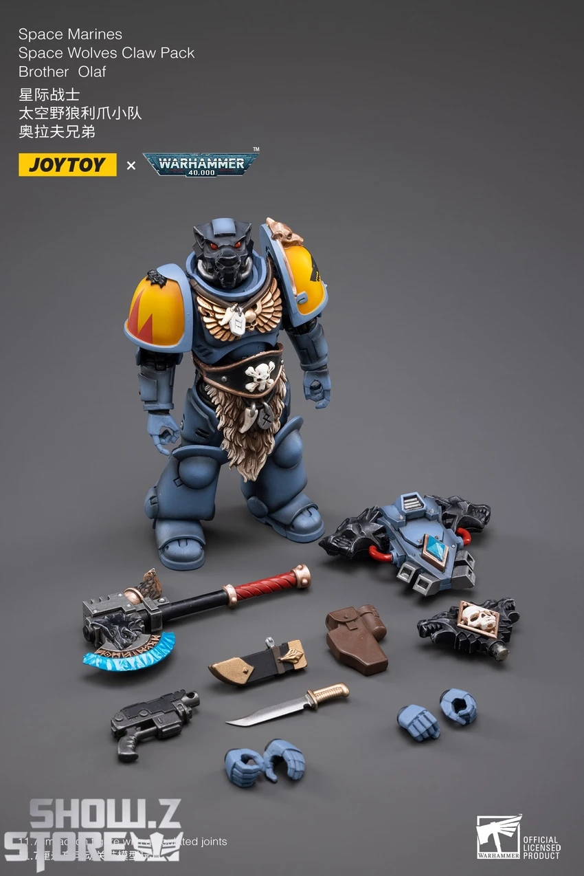 JoyToy Source 1/18 Warhammer 40K Space Wolves Claw Pack Brother Olaf 7 JoyToy Source 1/18 Warhammer 40K Space Wolves Claw Pack Brother Olaf - Image 5