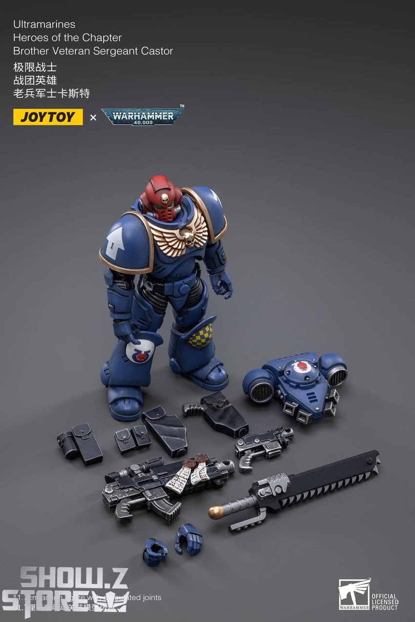 JoyToy Source 1/18 Warhammer 40K Ultramarines Heroes Of The Chapter Brother Veteran Sergeant Castor 8 JoyToy Source 1/18 Warhammer 40K Ultramarines Heroes Of The Chapter Brother Veteran Sergeant Castor - Image 6