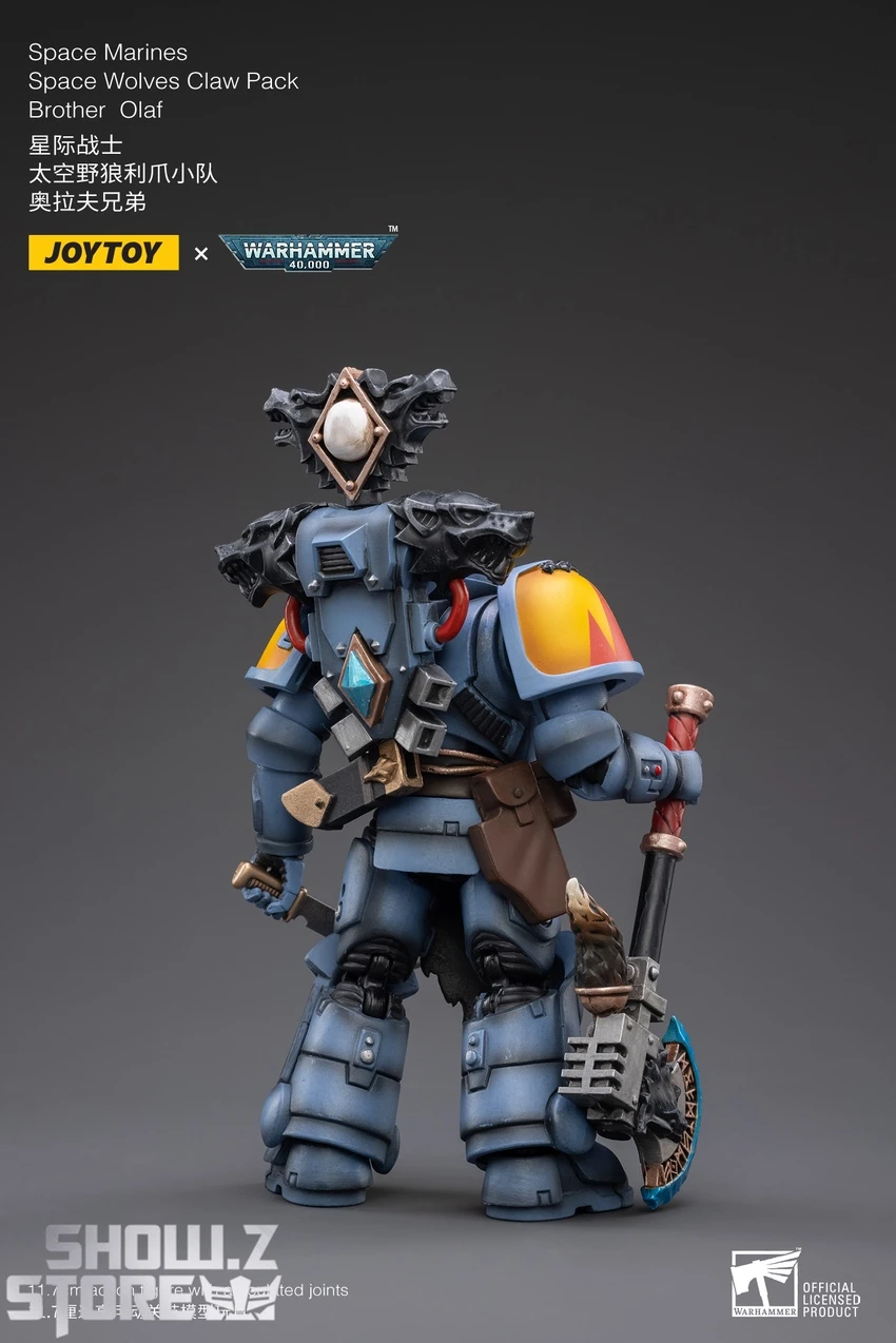 JoyToy Source 1/18 Warhammer 40K Space Wolves Claw Pack Brother Olaf 10 JoyToy Source 1/18 Warhammer 40K Space Wolves Claw Pack Brother Olaf - Image 8